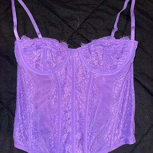 Urban outfitters Purple Lace Corset Top